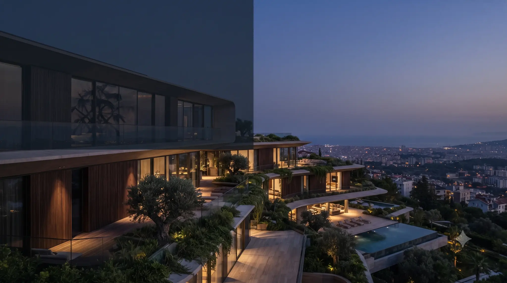 Cinematic exterior render